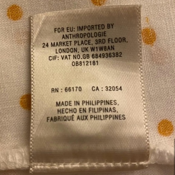 Anthro Maeve Yellow Polka Dot Louise Wrap Tie Sleeve, EUC - Picture 8 of 16